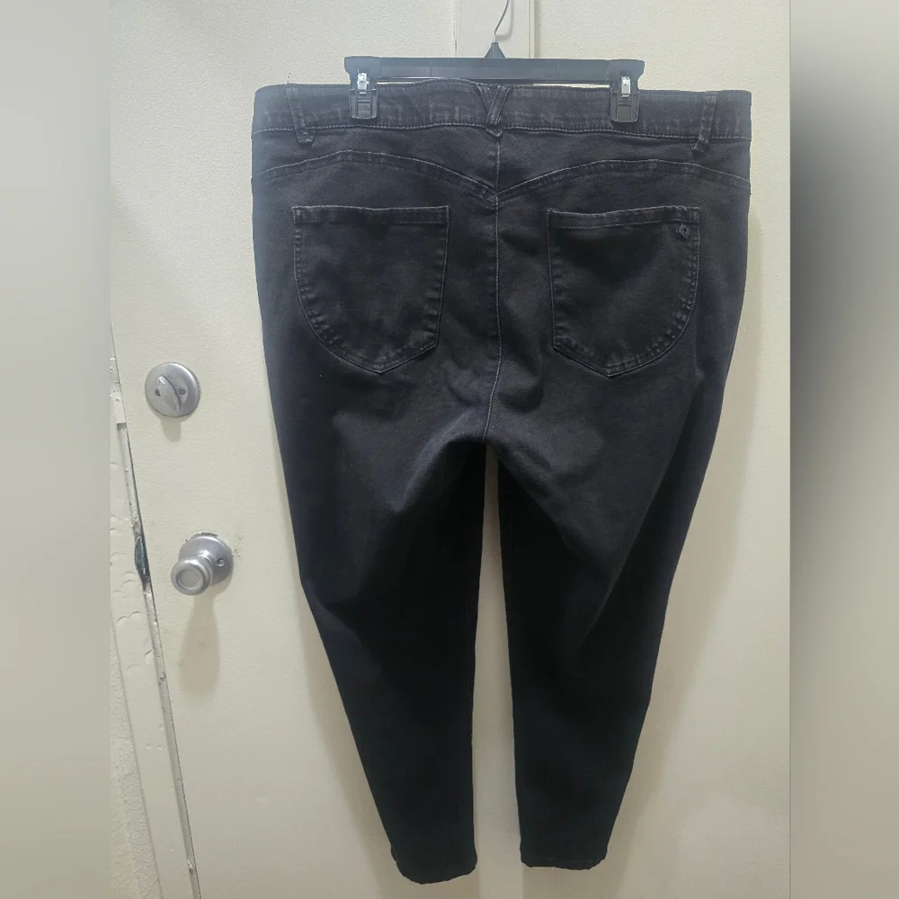 Democracy "Ab" solution Black Slim Straight Leg Jeans - Size 20W - Picture 5 of 13